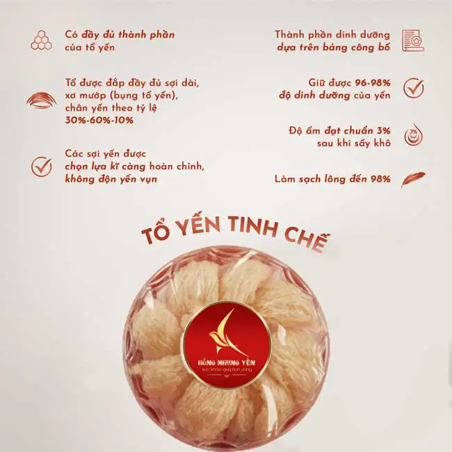 Cách chưng yến tinh chế ngon ơ và tác dụng của yến chưng